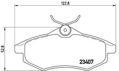 КОЛОДКИ HAM. ПЕРЕДНЯЯ CITROEN C3 1,1-1,4HDI 02-