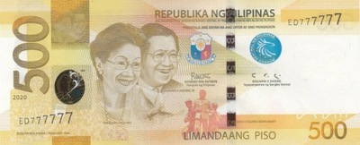 FILIPINY 500 Piso 2020 P-210 UNC