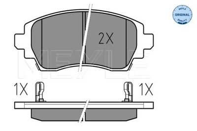 КОЛОДКИ HAM. TOYOTA P. COROLLA 98- Z ДАТЧИКОМ 0252308818/W MEYLE