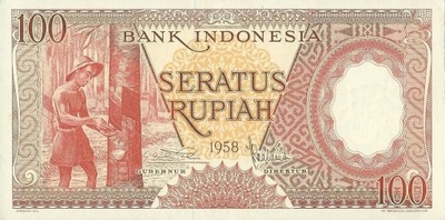 Indonezja - 100 Rupii - 1958 - P59 - St.1