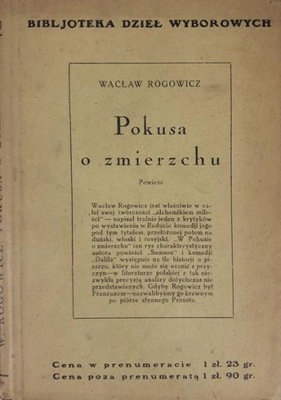 Wacław Rogowicz Pokusa o zmierzchu 1924