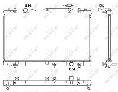 RADIATOR ENGINE SUZUKI KIZASHI 2.4 10.10-  