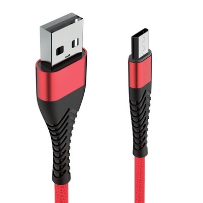 Kabel USB - microUSB typ B Extreme czerwony 1 m