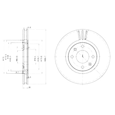 DRIVE+ ДИСКИ ТОРМОЗНЫЕ ТОРМОЗНЫЕ 2 ШТУКИ. ПЕРЕД PEUGEOT 406 1.9D 96-04