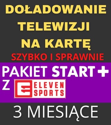 DOŁADOWANIE TNK PAKIET START+ z ELEVEN SPORTS 3 m