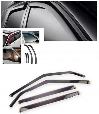 SIDE-WINDOW DEFLECTORS WINDOW HEKO PEUGEOT 405 4D  