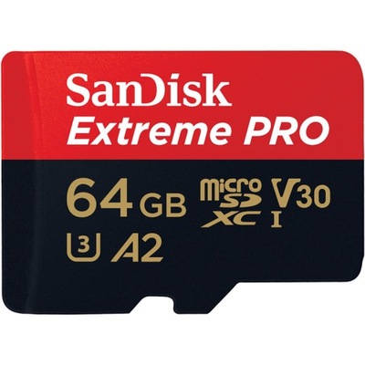 Extreme Pro microSDXC 64GB 200/90 MB/s A2 C10 V30