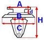 КЛИПСА TAPICERSKA ROMIX B23168