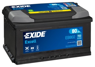 АКУМУЛЯТОР EXIDE EXCELL P+ 80AH/700A