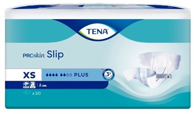 TENA SLIP PROSKIN PLUS Pieluchomajtki XS 30 sztuk