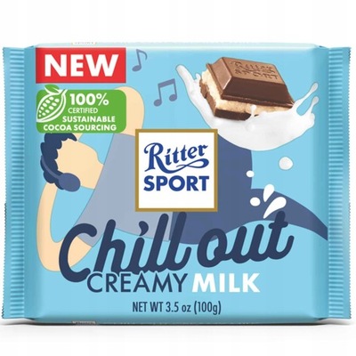 CZEKOLADA MLECZNA RITTER SPORT KREMOWE MLEKO 100g Z NIEMIEC