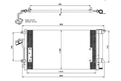 Nrf 35639 конденсатор, кондиціонер фото №1