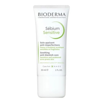 Bioderma Sebium Sensitive łagodzący krem do skóry trądzikowej 30 ml