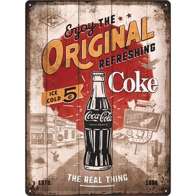 Nostalgic Art Plakat 30x40 Coca-Cola Original 66