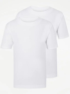 2 PAK GEORGE T-shirt Koszulki Białe STAY 104-110