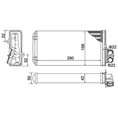 WYMIENNIK CIEPLA, CALEFACCIÓN INTERIOR HART 605 792  