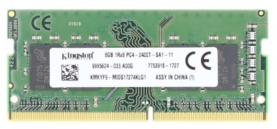 8GB 2400 KINGSTON PC4-2400T 9995624-033.A00G KMKYF9-MID PAMIĘĆ RAM DDR4