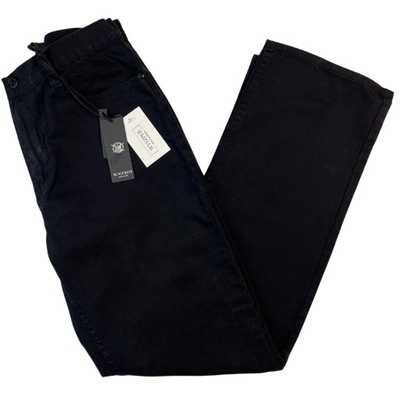 Spodnie męskie czarne M.SOCIETY 34x34 bawełna USA
