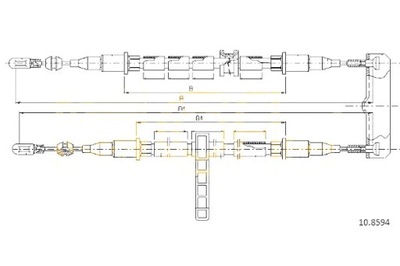 ТРОС ГАЛЬМА РУЧНОГО SAAB COFLE