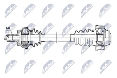 ПІВВІСЬ ПРИВІДНА VW GOLF VII 1.6TDI/2.0TDI 4MOTION,2