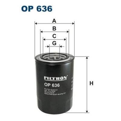 FILTER OILS FILTRON OP 636  