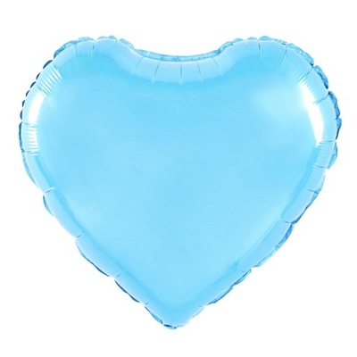[d0617] Balon foliowy serce niebieskie 45cm