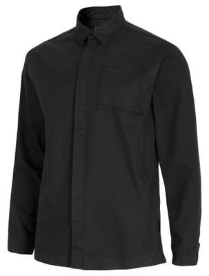 Koszula męska bawełniana OUTHORN czarna KDM601 S