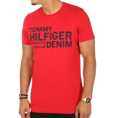 t-shirt Tommy Hilfiger L Wyprzedaż sale ! czerwony