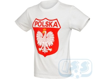 Biała koszulka kibica Orzeł Polska XL!