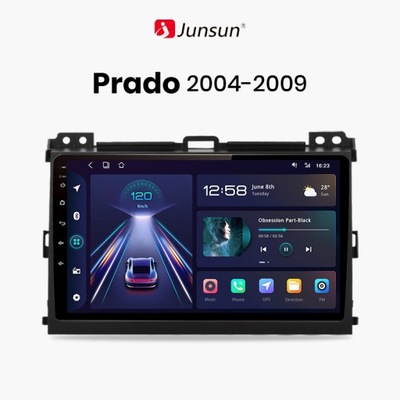 RADIO PARA LAND CRUISER PRADO 120 2004 - 2009 1G + 32G CARPLAY ANDROID WIFI B  