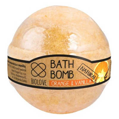 Biolove kula do kąpieli Pomarańcza z wanilią 130 g