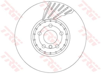 DISC HAM. BMW 3 G20 PL 11.18- DF6890S TRW TRW DF6890S DISC BRAKE  