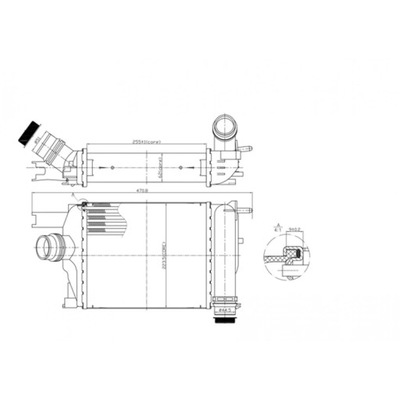 RADUADOR AIRE DE CARGA HART 614 062  