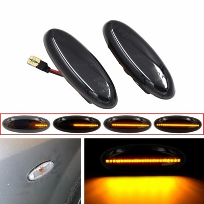 PARA MAZDA 323 626 MPV PREMACY MX-6 TRIBUTE DIODO LUMINOSO LED FLOTANTE SEKWENCYJNY MIGAC  