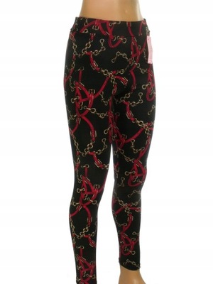 legginsy damskie ładny wzór M/L _ 110502