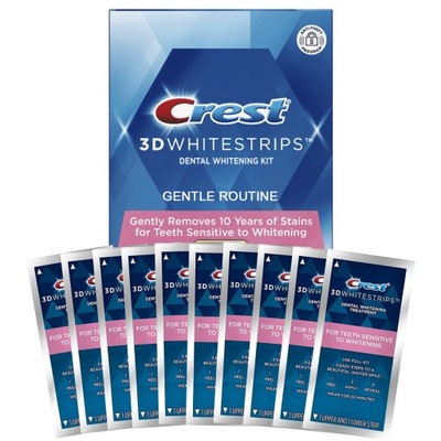 Paski wybielające CREST 3D White Gentle Routine x20 [10 saszetek]