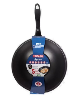 PATELNIA WOK GŁĘBOKA 28CM DO KUCHNI CHIŃSKIEJ