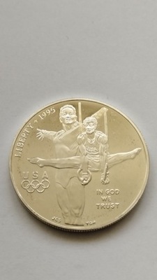 USA 1 dolar, Igrzyska w Atlancie, 1995 rok srebro