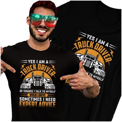 Koszulka Tir dla Kierowcy Ciężarówka XXL