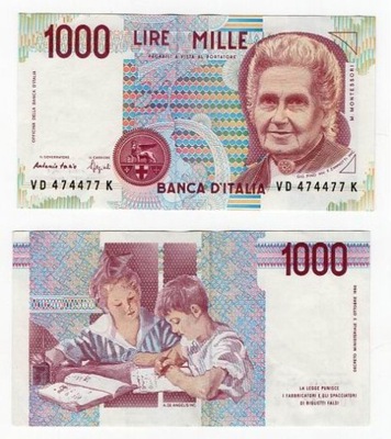 WŁOCHY 1990 1000 LIRE