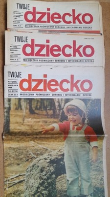 Twoje dziecko. Miesięcznik PRL 3 sztuki 1980-1986