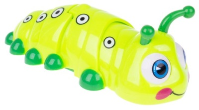 GĄSIENICA NAKRĘCANA JEŹDZI KRĘCI TUŁOWIEM ZIELONA