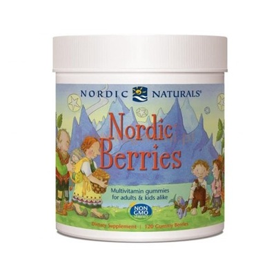 Nordic Naturals Nordic Berries Multiwitamina o smaku jagodowym 120 szt