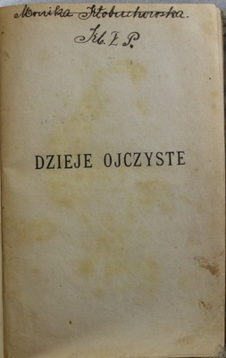 Dzieje Ojczyste ok 1928 r.