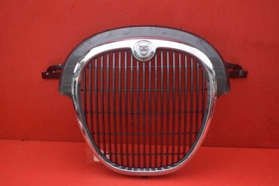 Решітка радіатора решітка радіатора сіра хром 4r83-8a100-ab jaguar s-type lift 04-08 фото №1