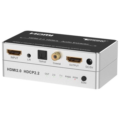 ROZDZIELACZ AUDIO EKSTRAKTOR HDMI KONWERTER STEREO