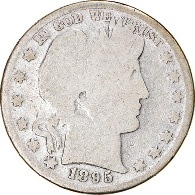 Moneta, USA, Barber Half Dollar, Half Dollar, 1895