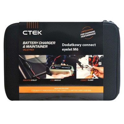 CTEK MXS 5.0 12V 5A 40-512 MXS5.0 SET FREE BAG  