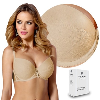 Elegancki Biustonosz PUSH-UP VENA VB-1118 beż 75E