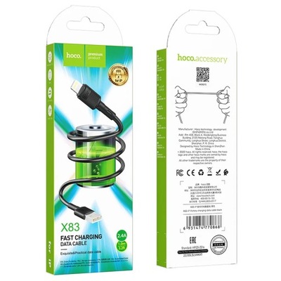 HOCO kabel USB do iPhone Lightning 8-pin 2,4A Vict